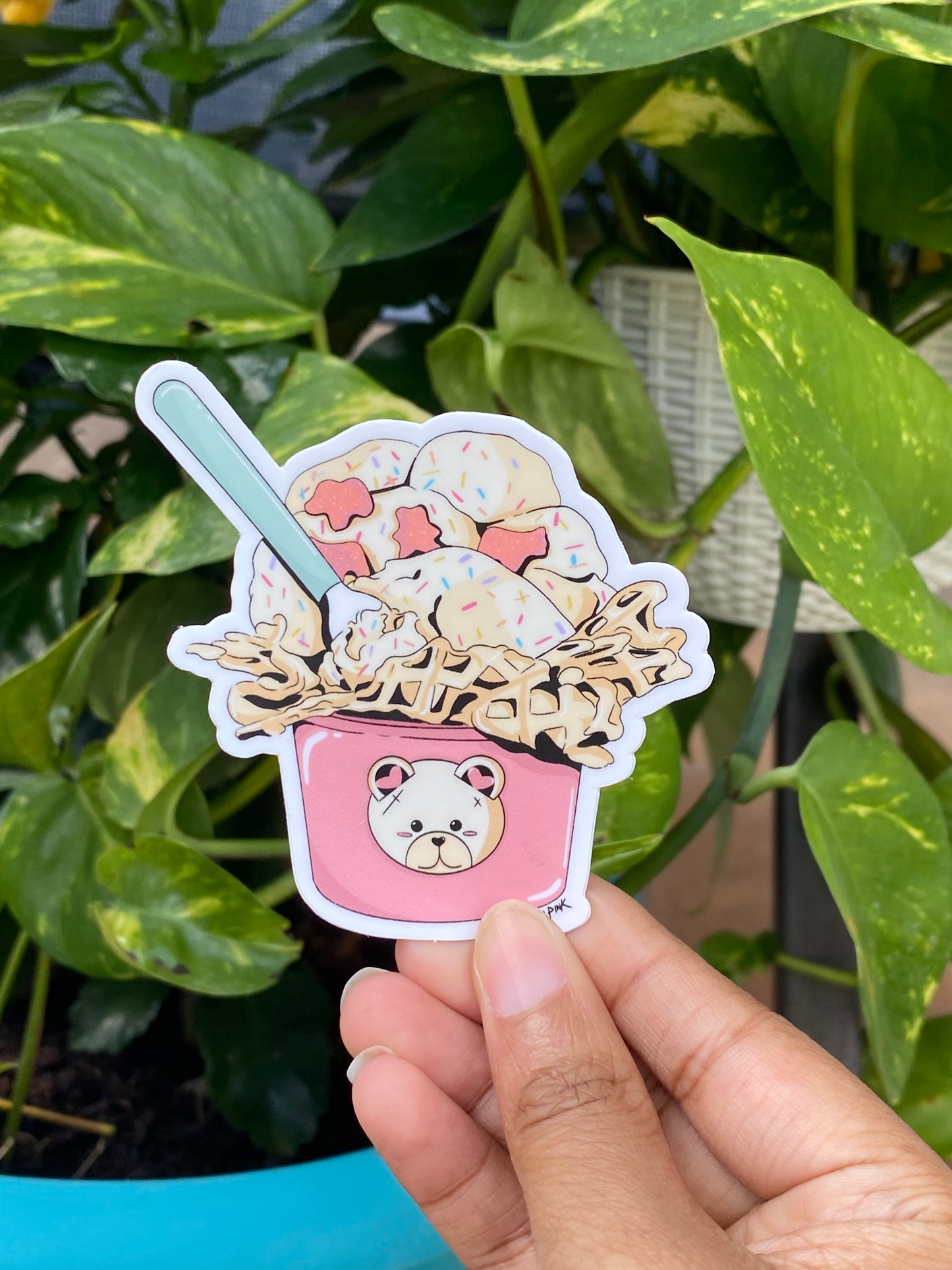 ICE CREAM CUP (BEAR EDITION) STICKER