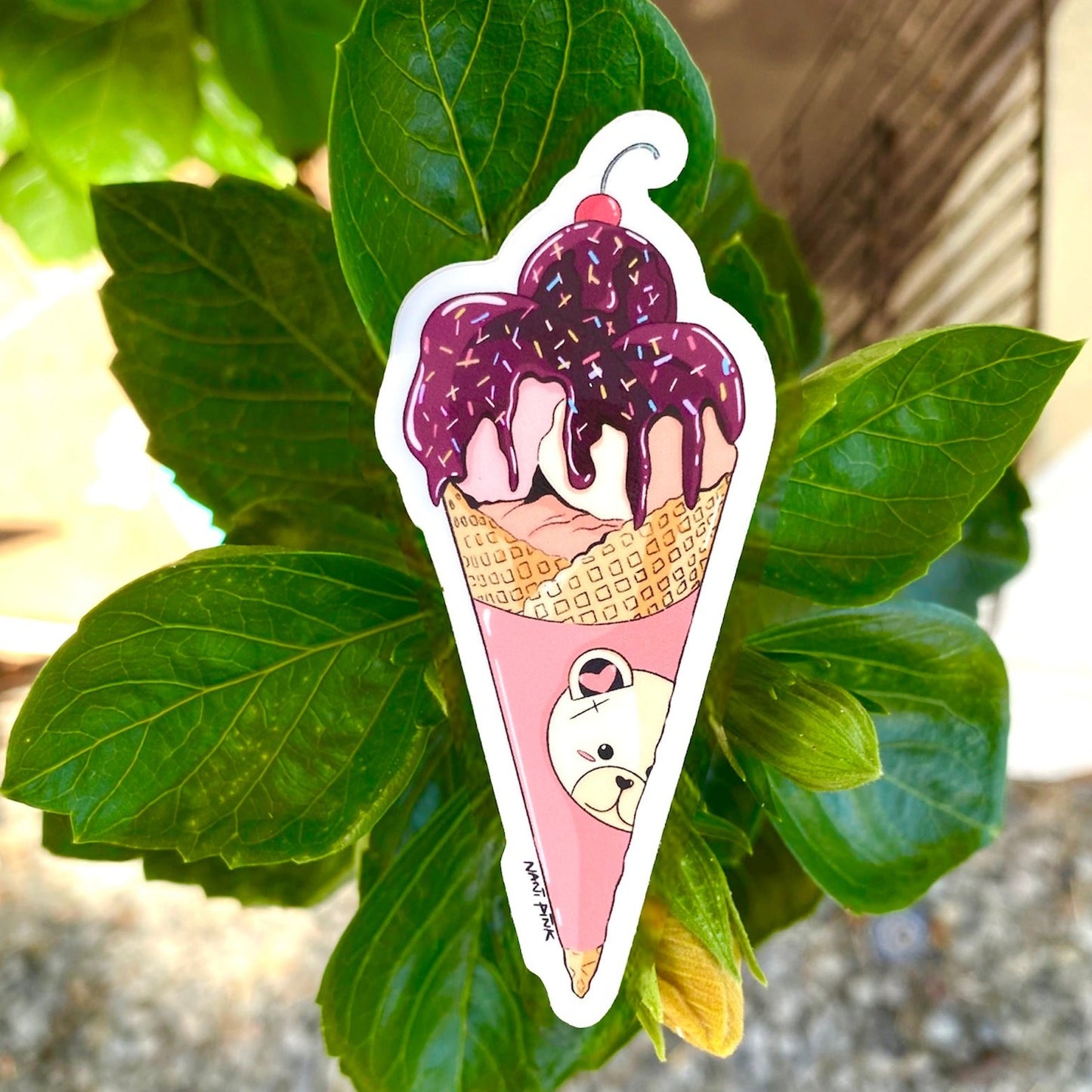 ICE CREAM CONE (BEAR EDITION) STICKER